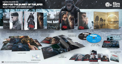 War For the Planet of the Apes 3D & 4K XL 1-Click SteelBook Maniacs Box Set (FAC#095)(Czech)