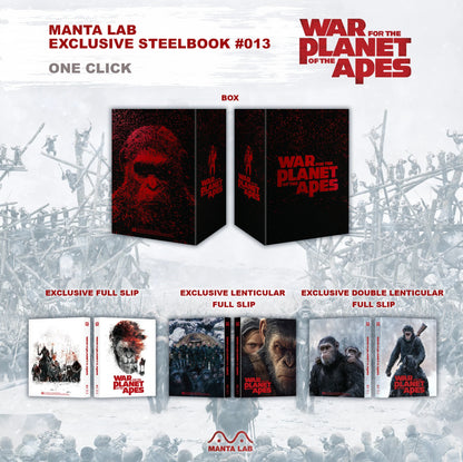 War For the Planet of the Apes 3D & 4K 1-Click SteelBook (ME#13)(Hong Kong)