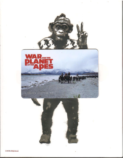 War For the Planet of the Apes 3D & 4K XL Full Slip SteelBook (FAC#095)(Czech)