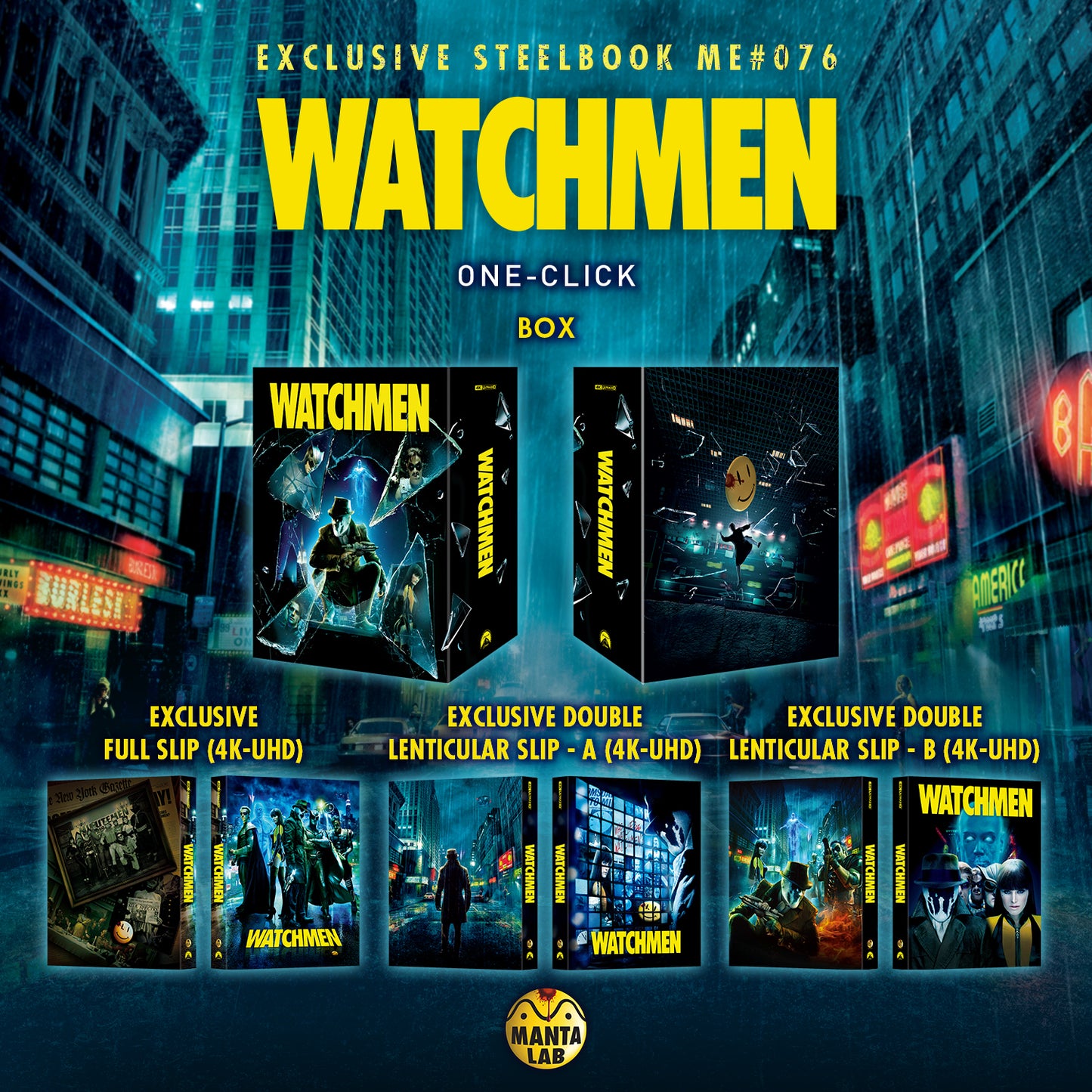 Watchmen 4K 1-Click SteelBook: The Ultimate Cut (2009)(ME#76)(Hong Kong)