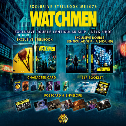 Watchmen 4K Double Lenticular A SteelBook: The Ultimate Cut (2009)(ME#76)(Hong Kong)