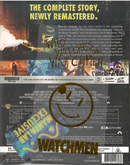 Watchmen 4K 1-Click SteelBook: The Ultimate Cut (2009)(ME#76)(Hong Kong)
