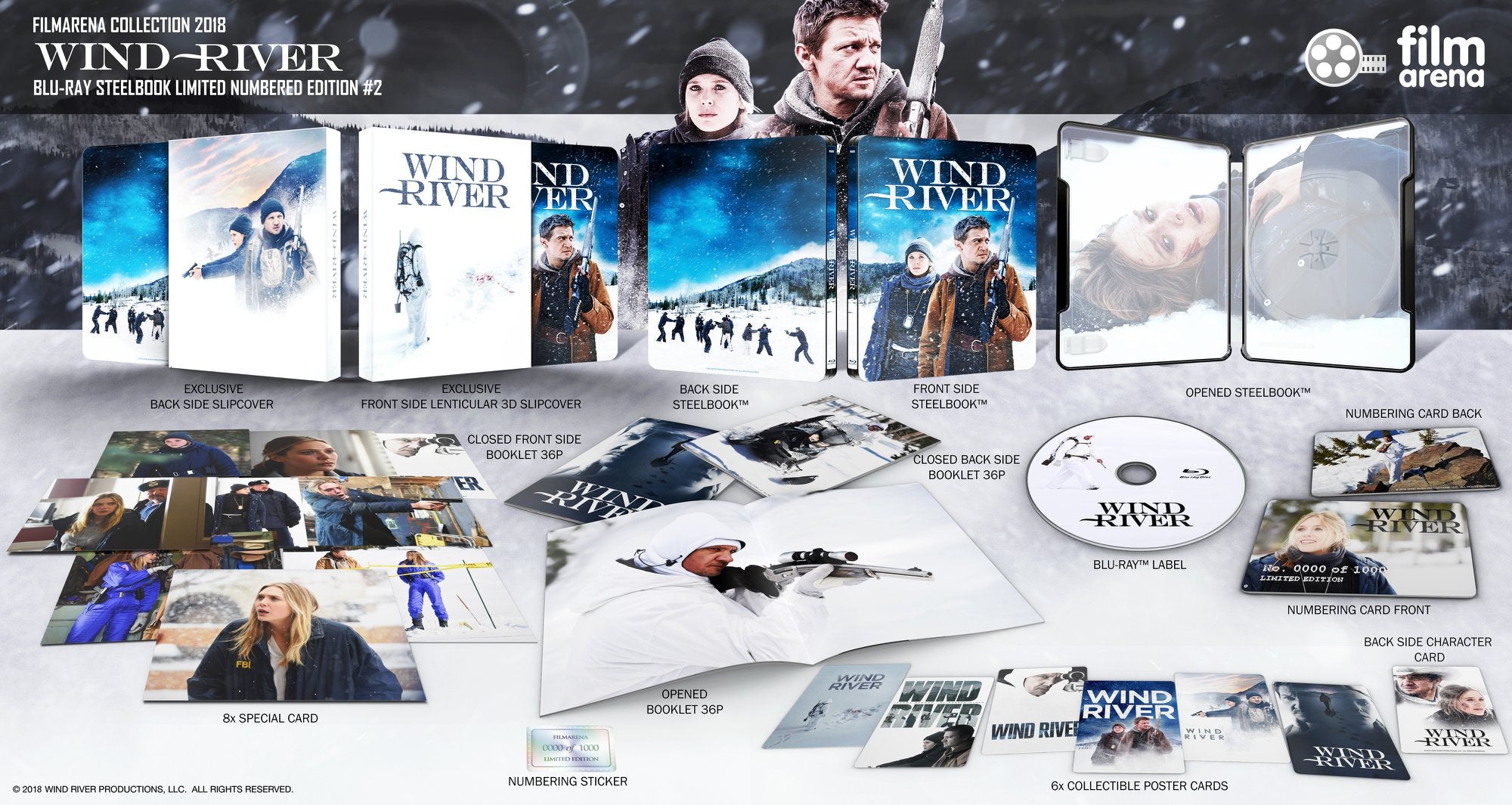 Wind River Lenti Slip Steelbook W sold Maniacs Box (Filmarena) (BLU-RAY)