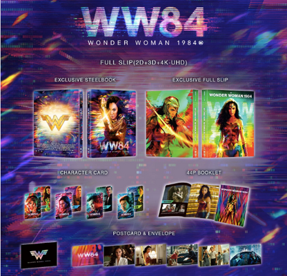 Wonder Woman 1984 3D + 4K 1-Click SteelBook (ME#38)(Hong Kong) + Lenticular Magnets