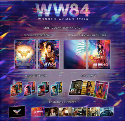 Wonder Woman 1984 3D + 4K 1-Click SteelBook (ME#38)(Hong Kong) + Lenticular Magnets