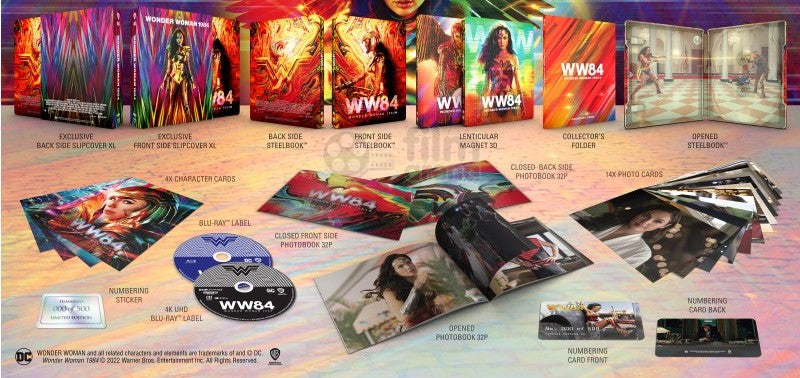 Wonder Woman 1984 4K XL Full Slip SteelBook + Lenticular Magnet (FAC#161)(Czech)