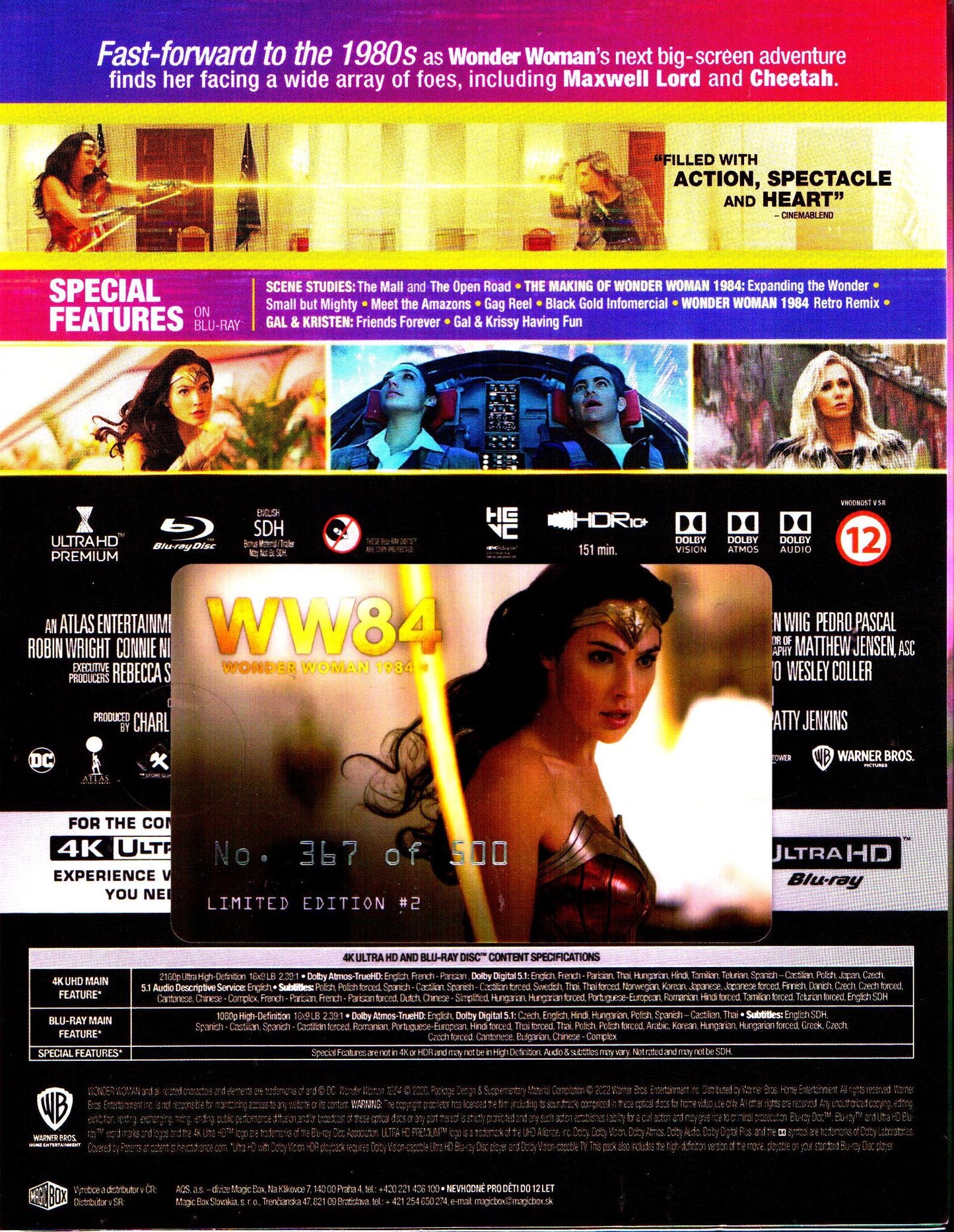 Wonder Woman 1984 4K XL Lenticular SteelBook (FAC#161)(Czech)