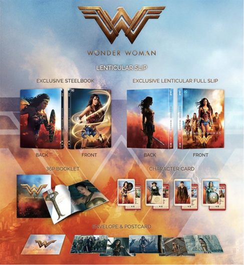 Wonder Woman 3D Lenticular SteelBook (2017)(ME#11)(Hong Kong)