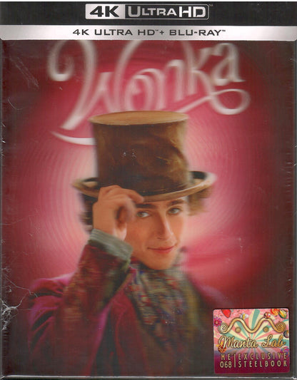 Wonka 4K Double Lenticular A SteelBook (ME#68)(2023)(Hong Kong)