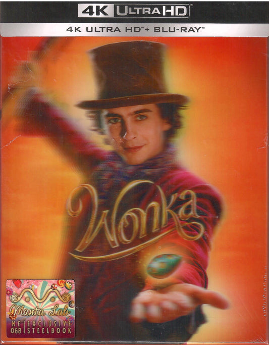 Wonka 4K Double Lenticular B SteelBook (ME#68)(2023)(Hong Kong)