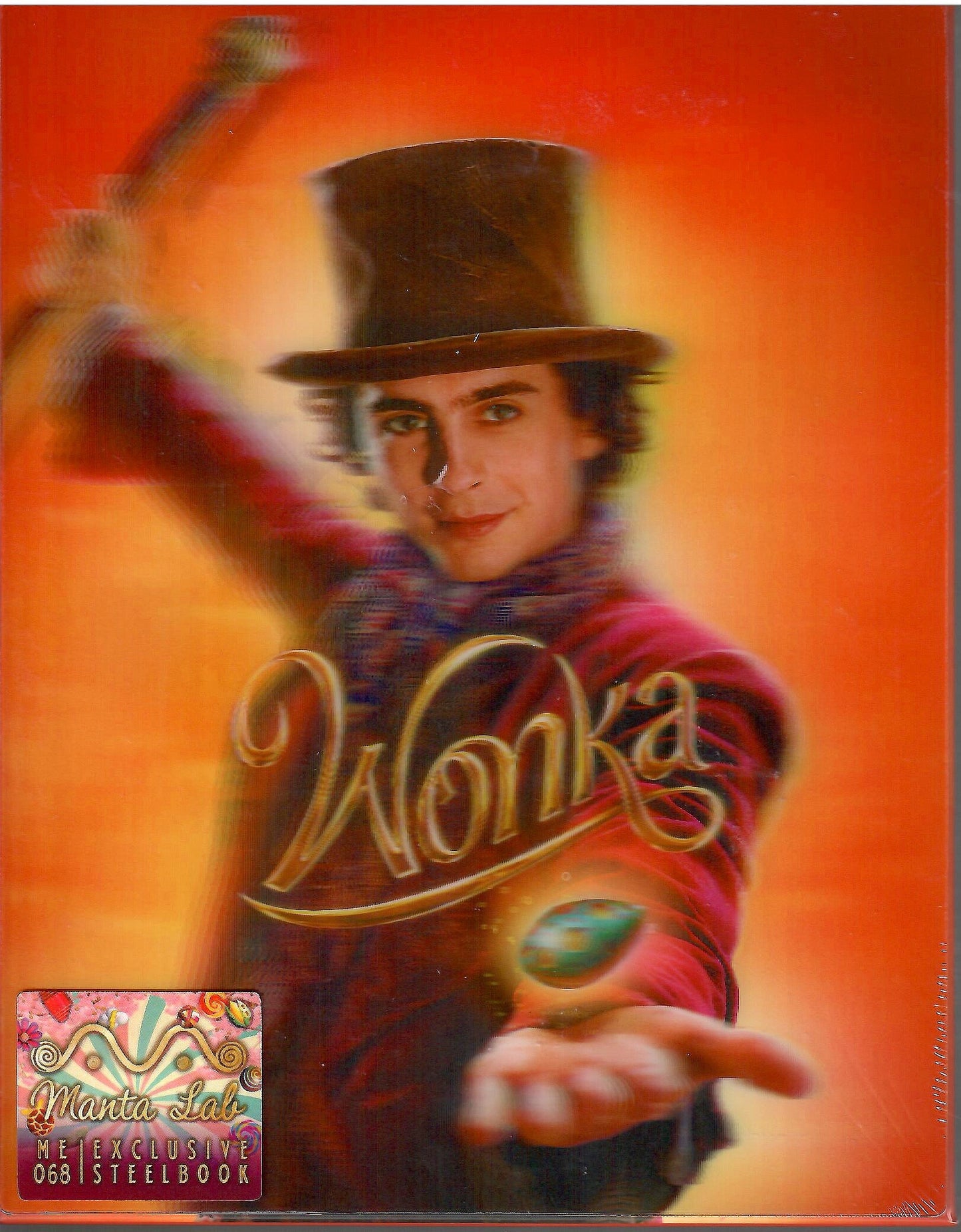 Wonka 4K Double Lenticular B SteelBook (ME#68)(2023)(Hong Kong)