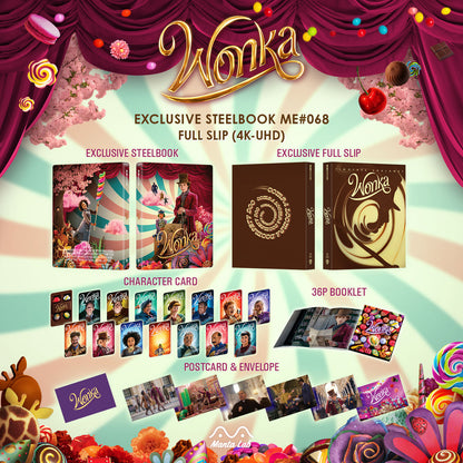 Wonka 4K 1-Click SteelBook (ME#68)(2023)(Hong Kong)
