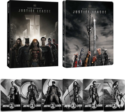 Zack Snyder's Justice League 4K Full Slip SteelBook (2017)(Korea)