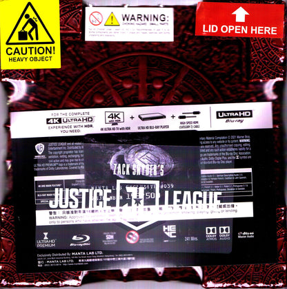 Zack Snyder's Justice League 4K SteelBook: Amazonian Mother Box (ME#39)(2017)(Hong Kong)