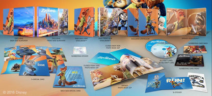 Zootopia 3D Full Slip SteelBook + Lenticular Magnet (Zootropolis)(FAC#62)(Czech)