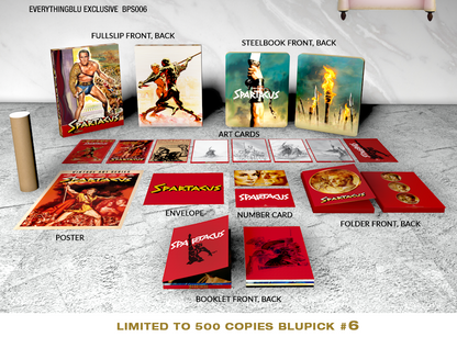 Spartacus 4K XL Full Slip SteelBook w/ Poster (BPS#006)(UK)