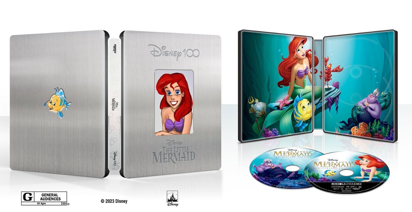 The Little Mermaid 4K SteelBook: Disney 100th Anniversary Edition (1989)(Exclusive)