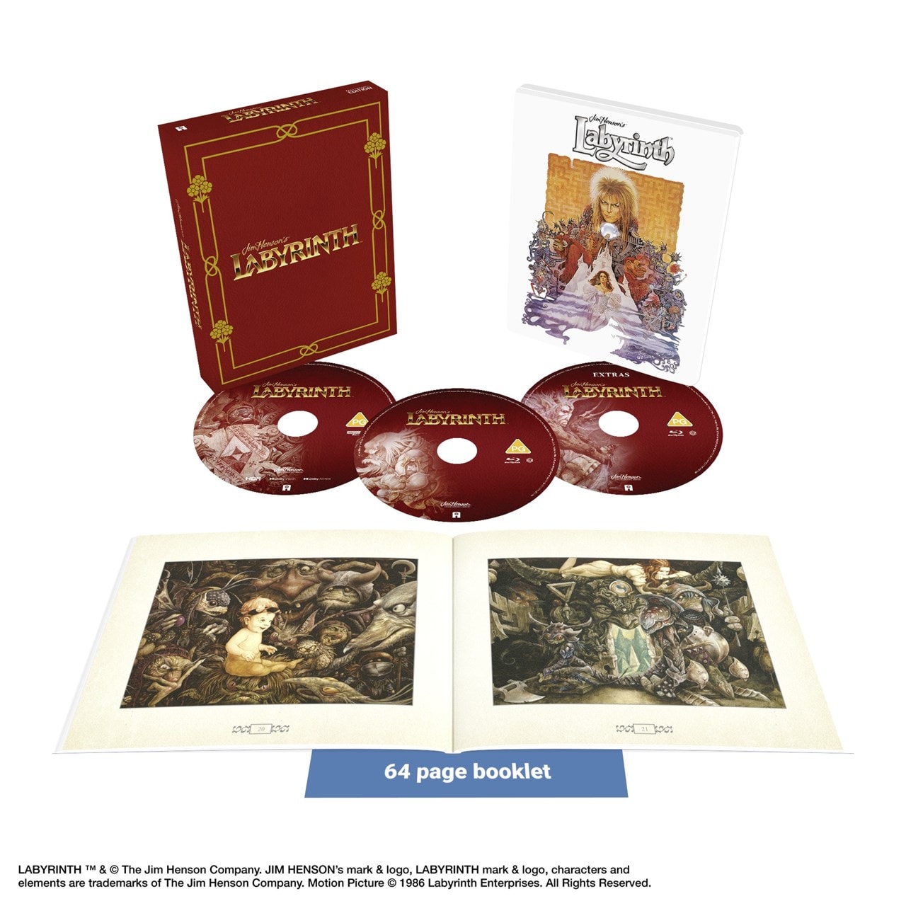 Labyrinth 4K Full Slip SteelBook (1986)(UK)