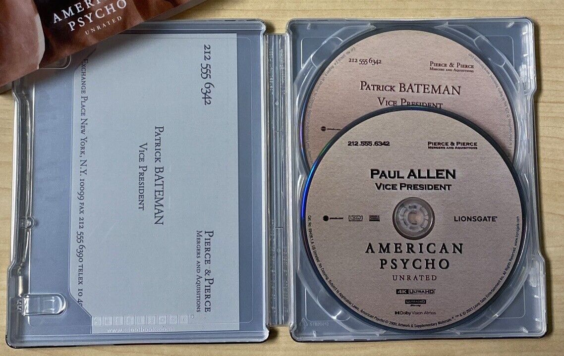 American Psycho 4K SteelBook: Uncut Version (Re-release)(Exclusive)