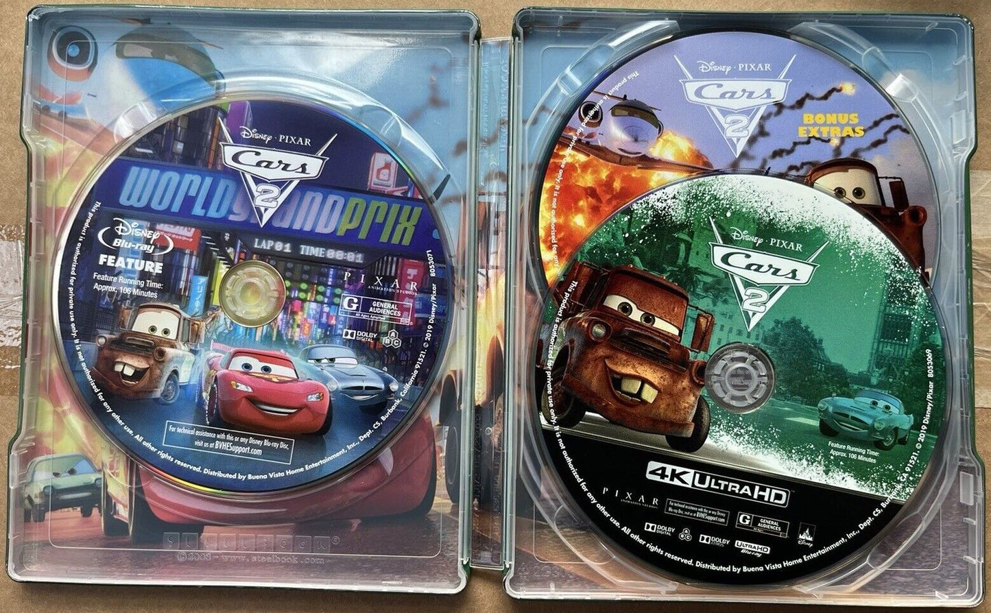 Cars 2 4K SteelBook (2011)(Exclusive)