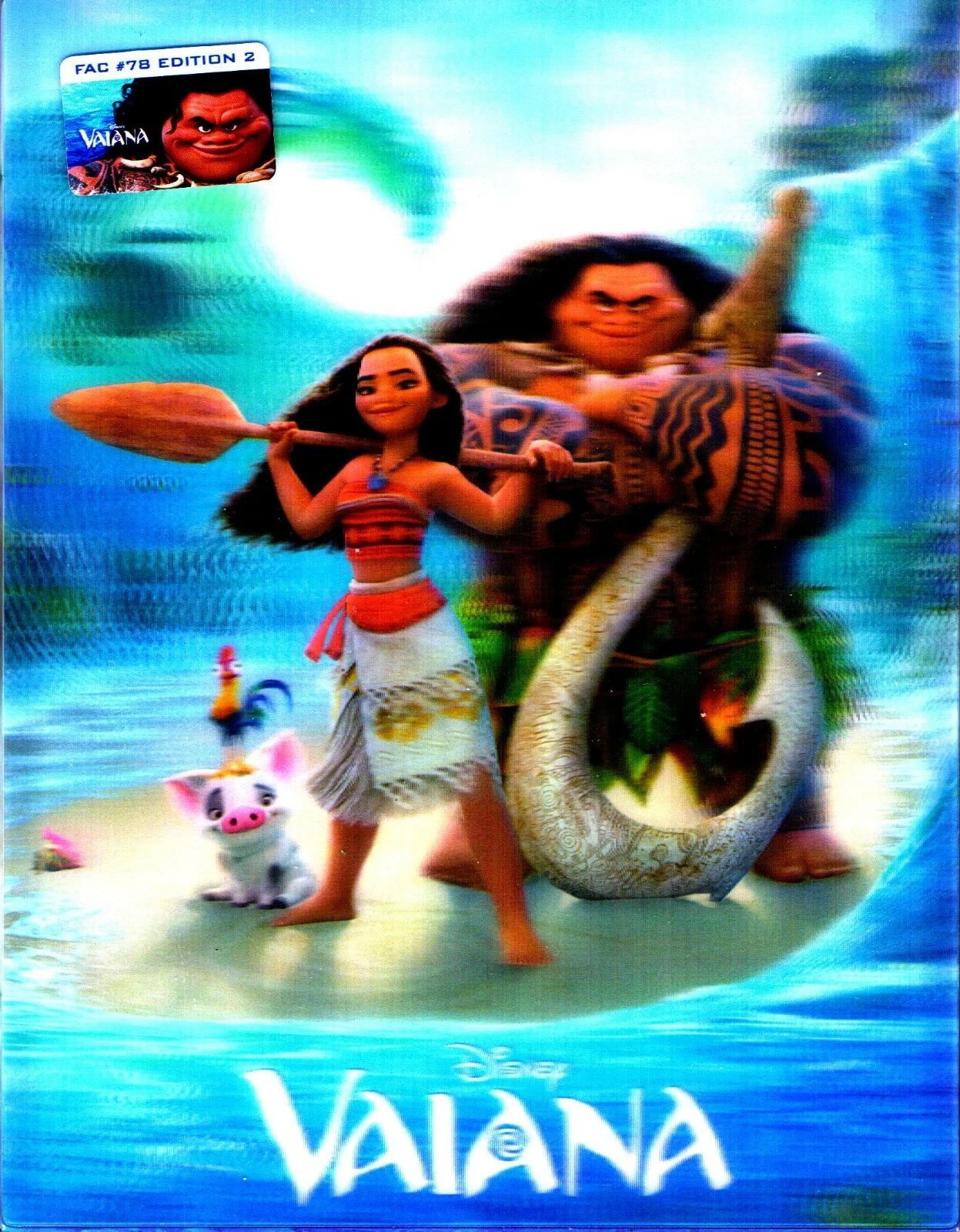 Moana 3D Lenticular SteelBook (2016)(FAC#78)(Czech)