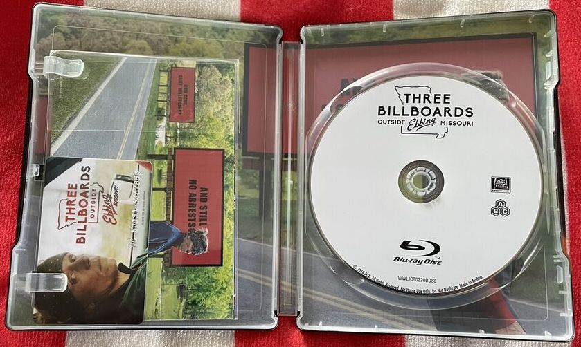 Three Billboards Outside Ebbing popular Missouri 4K UK Steelbook