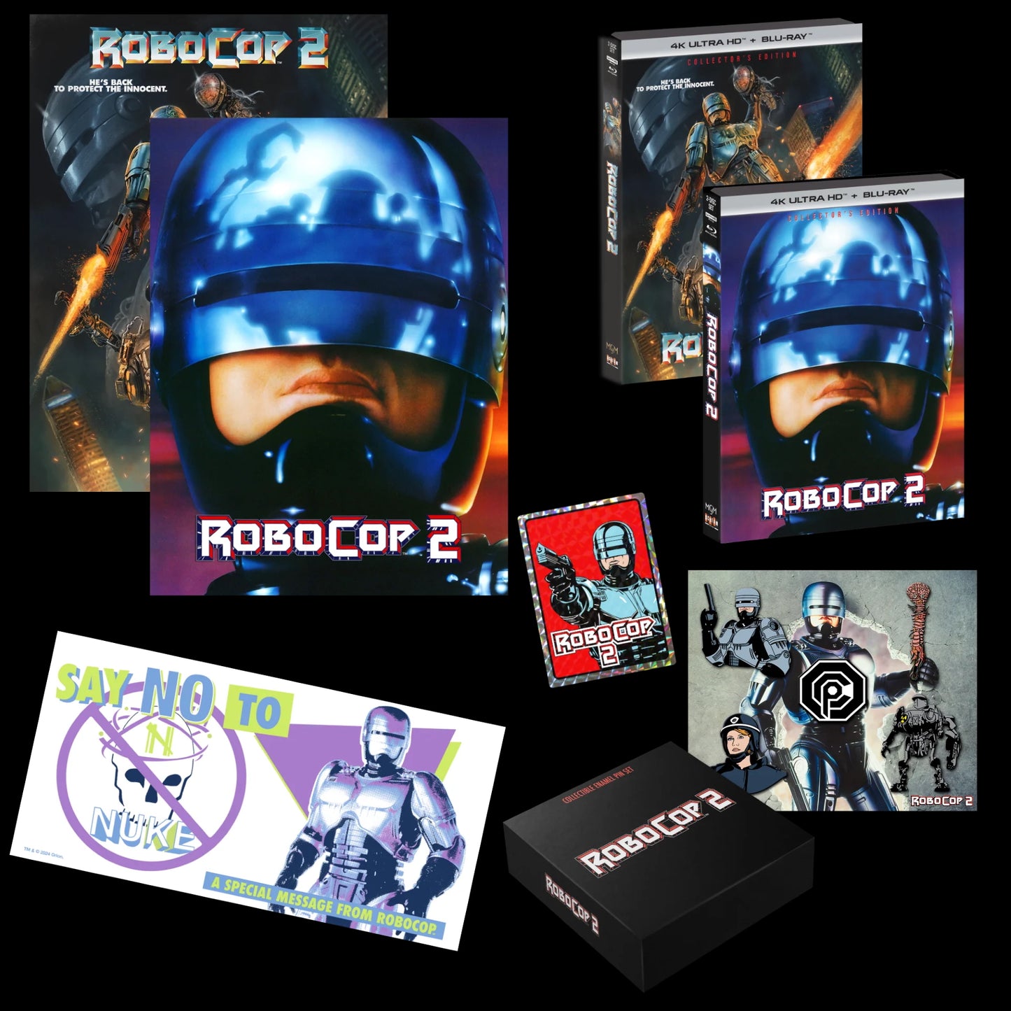 Robocop 2 4K w/ Exclusive Slip +Pin Set + Posters (1990)(Exclusive)