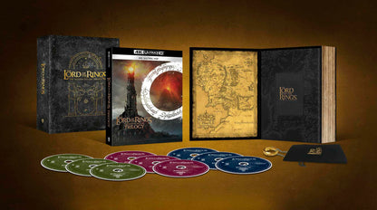 The Lord of the Rings 4K: The Motion Picture Trilogy Gift Box Set w/ One Ring - Extended Edition (UK)